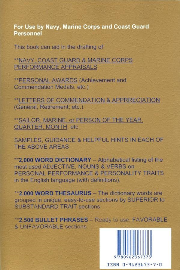 Navy & Marine Corps Performance Writing Guide