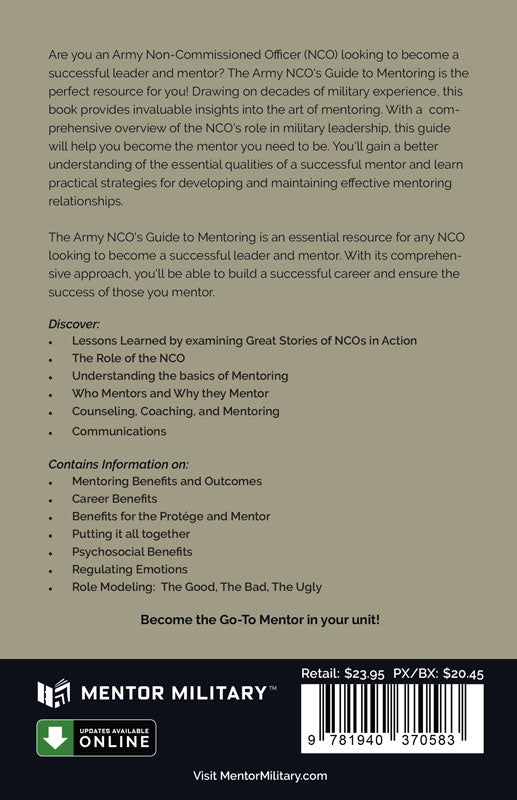 The Army NCO's Guide to Mentoring
