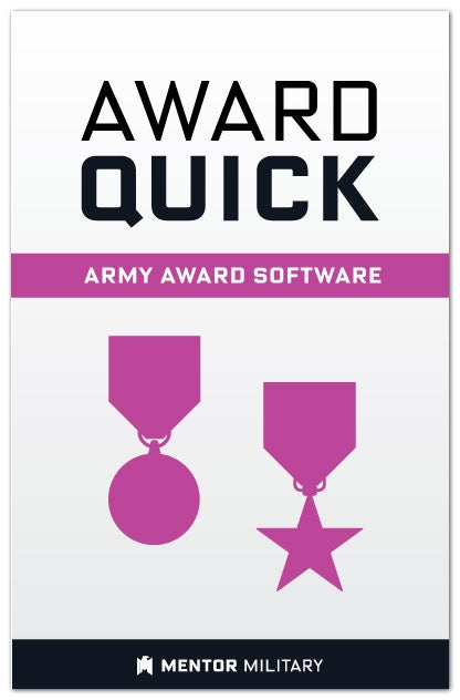 Award Quick: U.S. Army Award Preparation Software