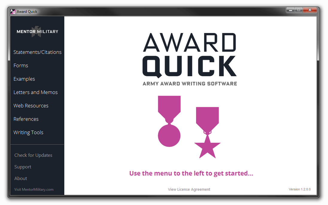 Award Quick: U.S. Army Award Preparation Software